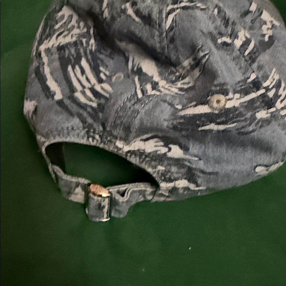PRADA Denim Blue Camouflage Baseball Cap - BRAND NEW - Prada Logo Hat - Picture 3 of 4